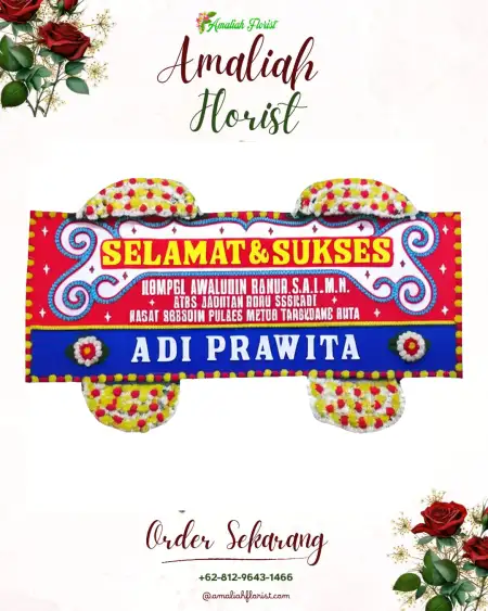 Papan Bunga Ucapan Selamat Wedding Outdoor Bekasi