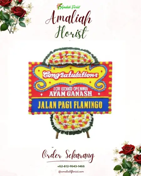 Sewa Papan Bunga Wedding Outdoor Bekasi